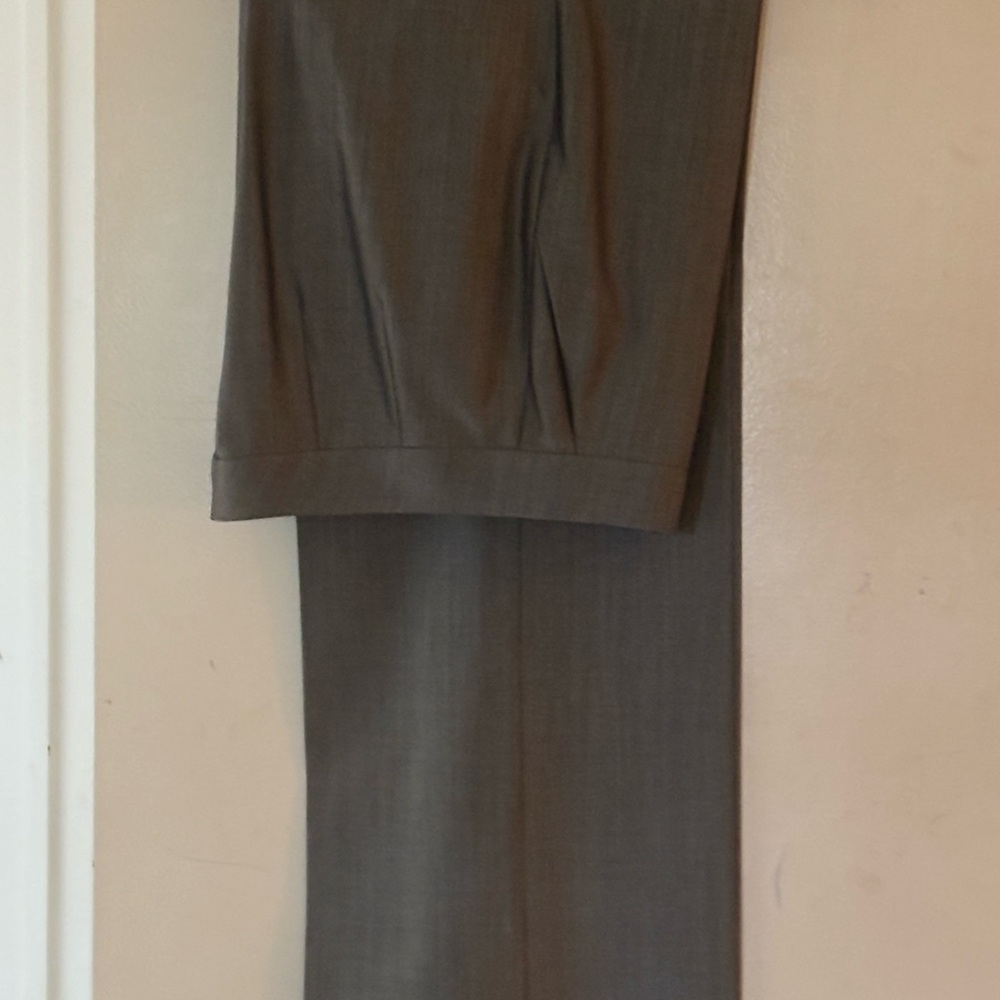 St. John Charcoal Herringbone Trousers